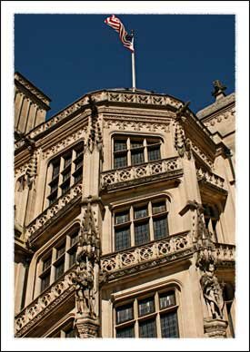 Close up of the Biltmore House in Asheville NC