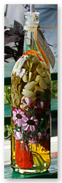 Bottled Vinegar at the Blowing Rock NC Farmers Market