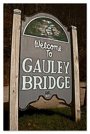 Sign in Gauley Bridge West Virginia