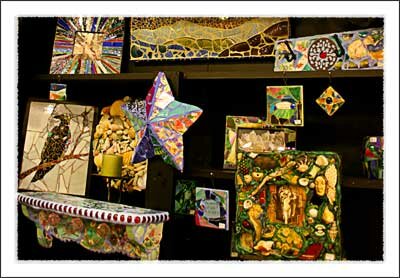 Mosaic Art at Hands Gallery in Boone North Carolina