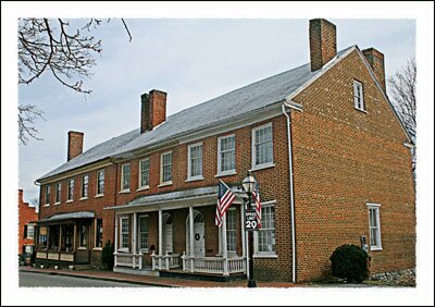 The Sisiter Row House Building in Jonesborough Tennessee near Boone North Carolina