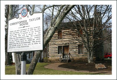 The Christopher Taylor House Building in Jonesborough Tennessee near Boone North Carolina