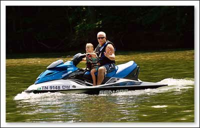 Boats on Watauga Lake Tennessee