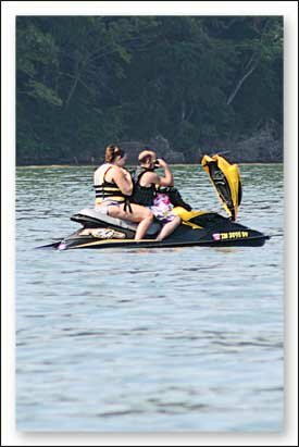 Boats on Watauga Lake Tennessee