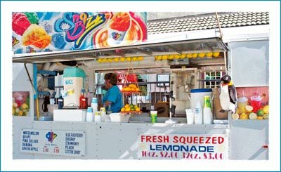 Snow Cones at the Kraut Creek Festival in Downtown Boone North Carolina