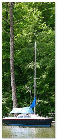 Sailboat on Watauga Lake