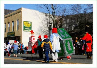 2007 Boone North Carolina Christmas Parade in the Mountains of North Carolina