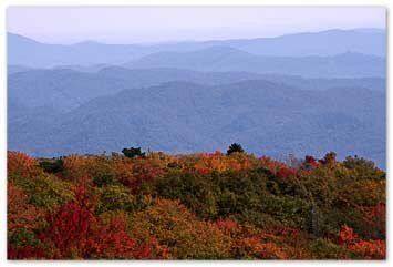 2009 Fall Colors on the Blue Ridge Parkway near Boone North Carolina