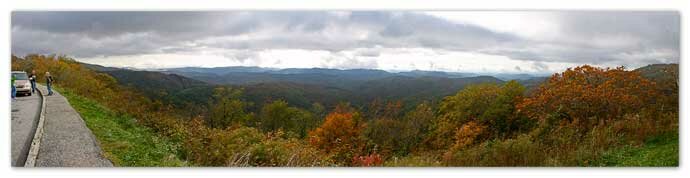 The Blue Ridge Parkway in Blowing Rock Fall 2009