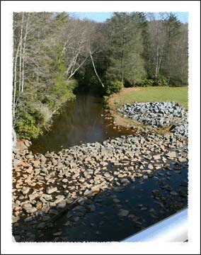 Price Lake in the Julian Price Memorial Park on the Blue Ridge Parkway near Boone North Carolina