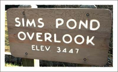 Sims Pond in the Julian Price Memorial Park on the Blue Ridge Parkway near Boone North Carolina