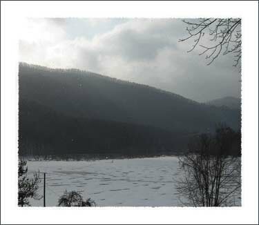 First Snow in Boone North Carolina