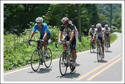 Blood Sweat and Gear Bicycle Race in Sugar Grove North Carolina